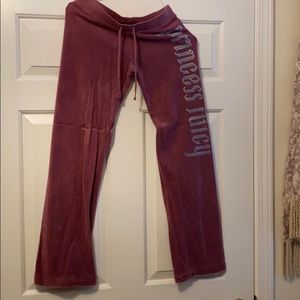 Juicy Couture plum color girls sweatsuit.